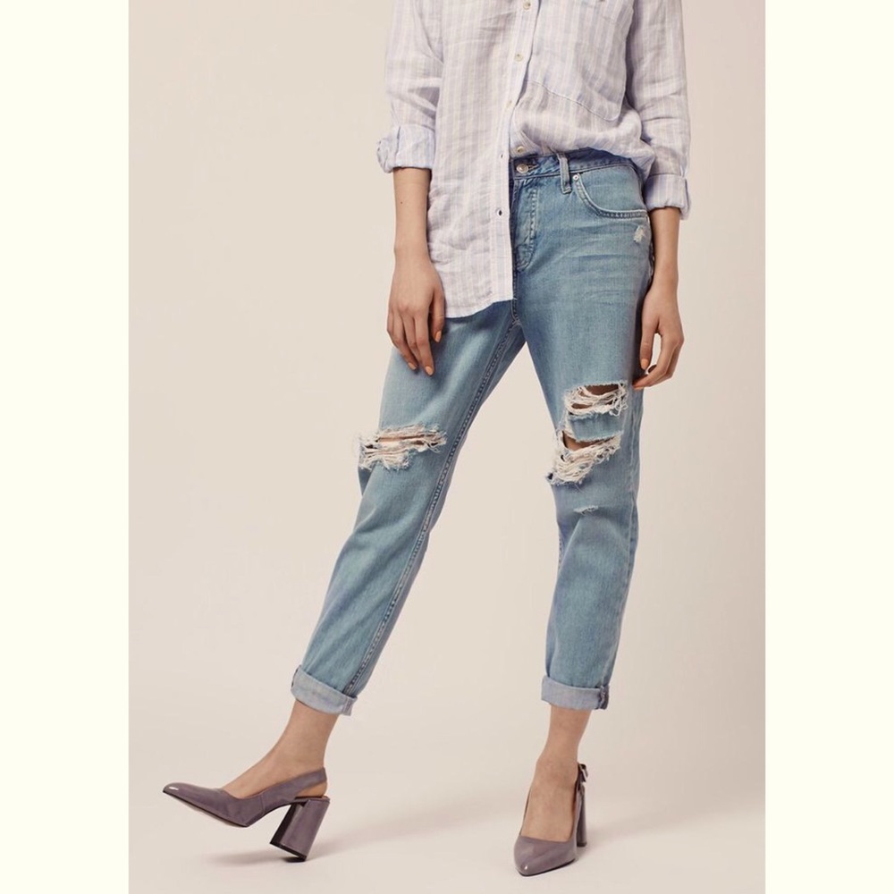 Topshop Hayden Super Ripped Boyfriend Jeans Sz. 26
